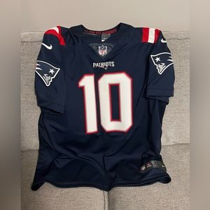 New England Patriots Mac Jones #10 Nike Men's Navy NFL Vapor Limited Jersey